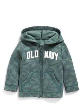 Old Navy (NEW) Baby Boys' Dino Zip Hoodie Size 6-12 Months